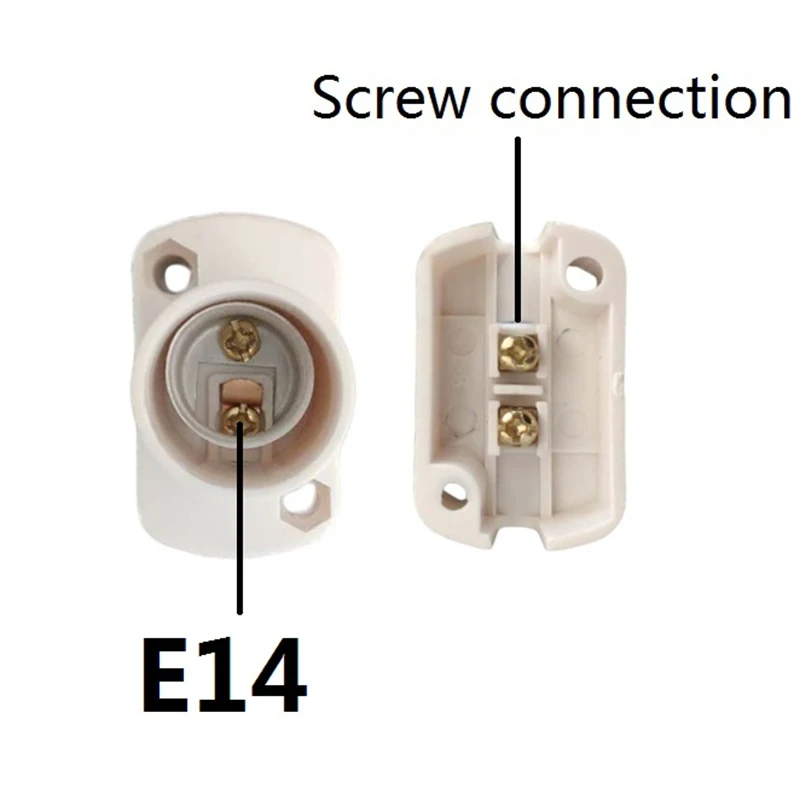 Base para lâmpada e12 e14 e17, adaptador de suporte para lâmpada