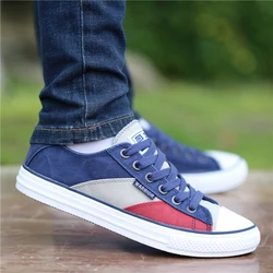 New Canvas Sneakers Shoes Men's Autumn Breathable Lace-Up Classic Retro Casual Korean Styel Board Shoes