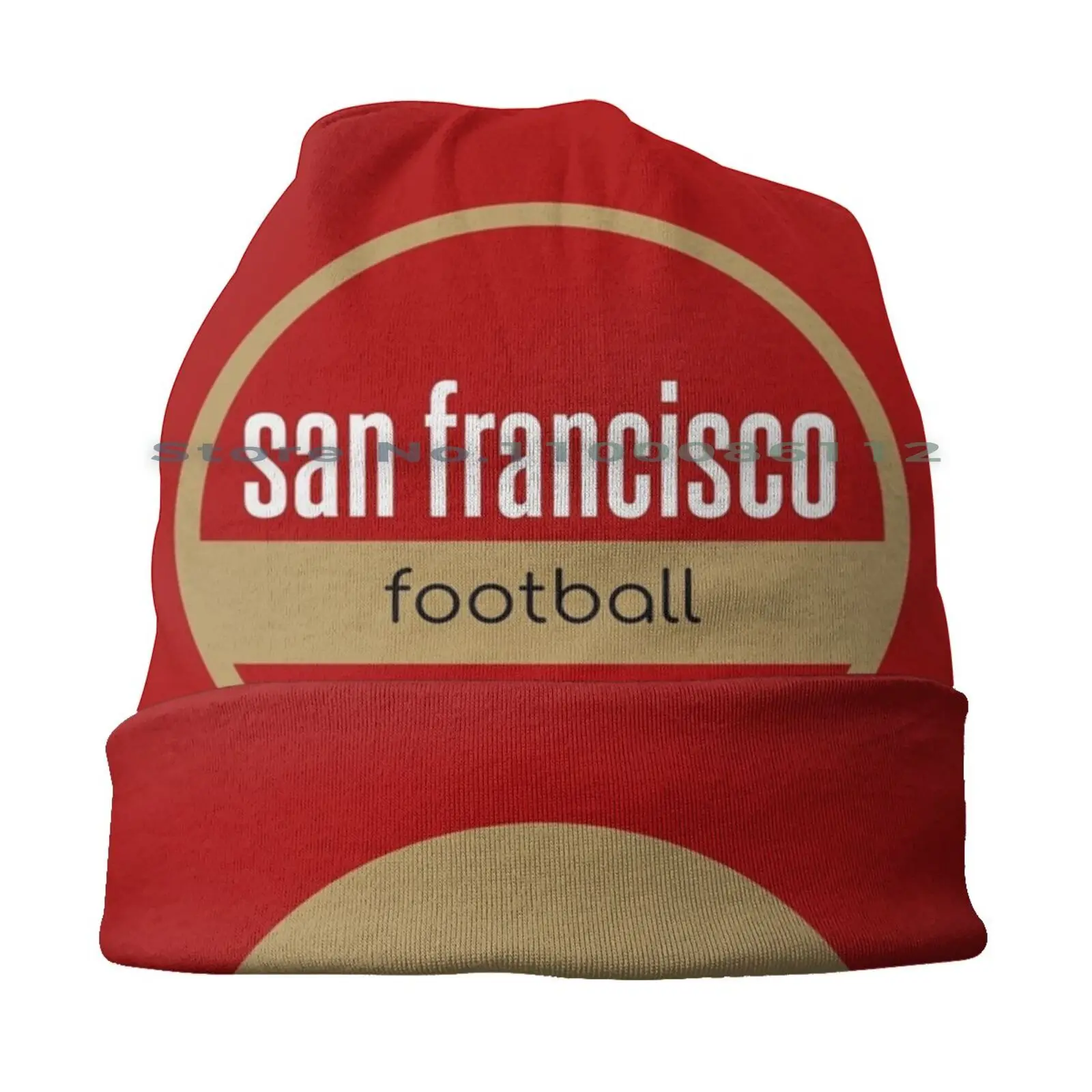 San Francisco Football Beanies Knit Hat Football Sf Football Logo Logo Artwork Brimless Knitted Hat Skullcap Gift Casual