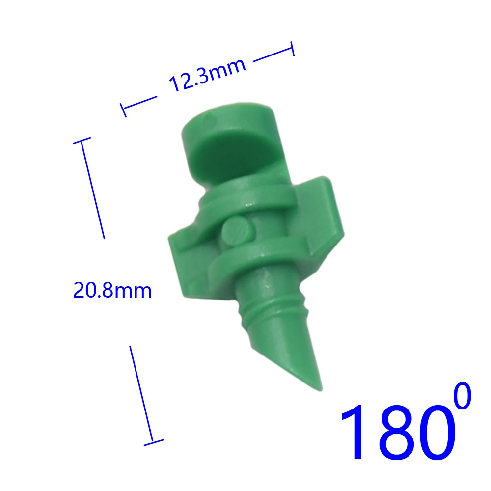 60pcs 90° 180° 360° Angle Simple Refraction Sprinkler Nozzle Head High Quality Garden Fruit Tree Irrigation Misting Nozzle