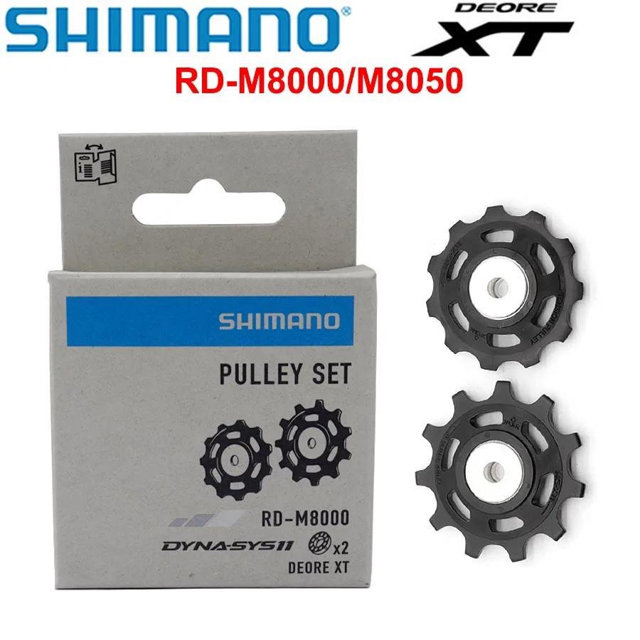 Shimano RD M8000 M8050 MTB Mountain Bike 11 Speed Guide Wheel Rear Derailleur Pulleys Tension Pulley Set Bicycle Parts