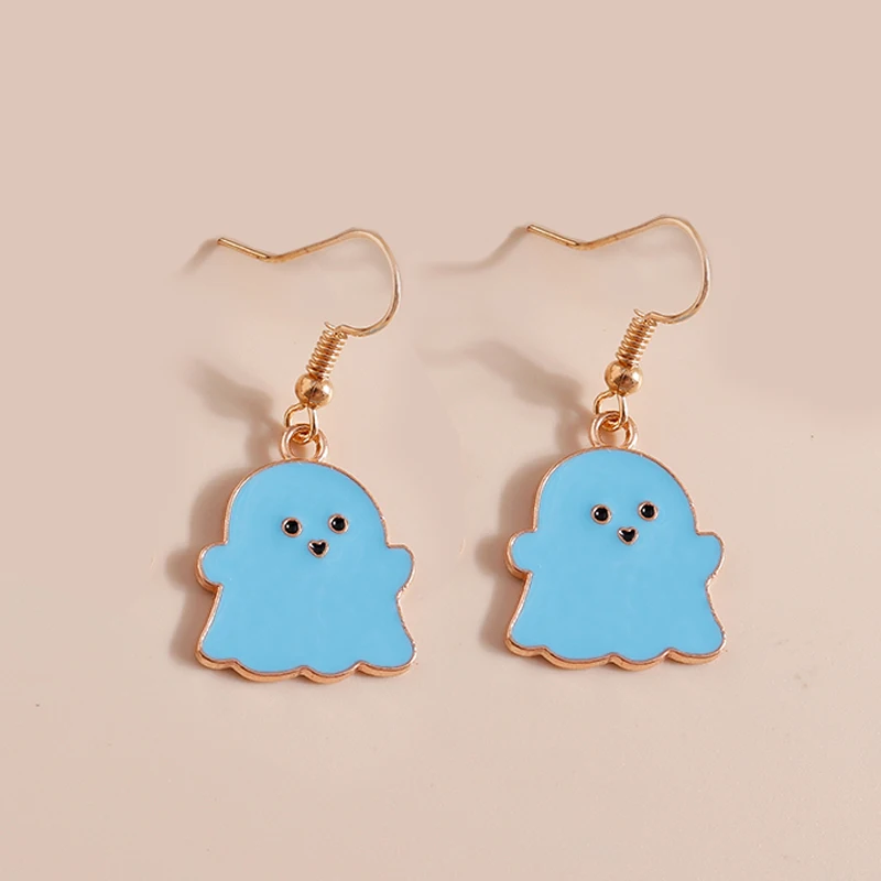 Trendy Halloween Tropfen Ohrringe Für Frauen Mond Tod Geist Kürbis Skelett Baumeln Ohrringe Party Zubehör Lustige Schmuck Geschenke – Detail 18
