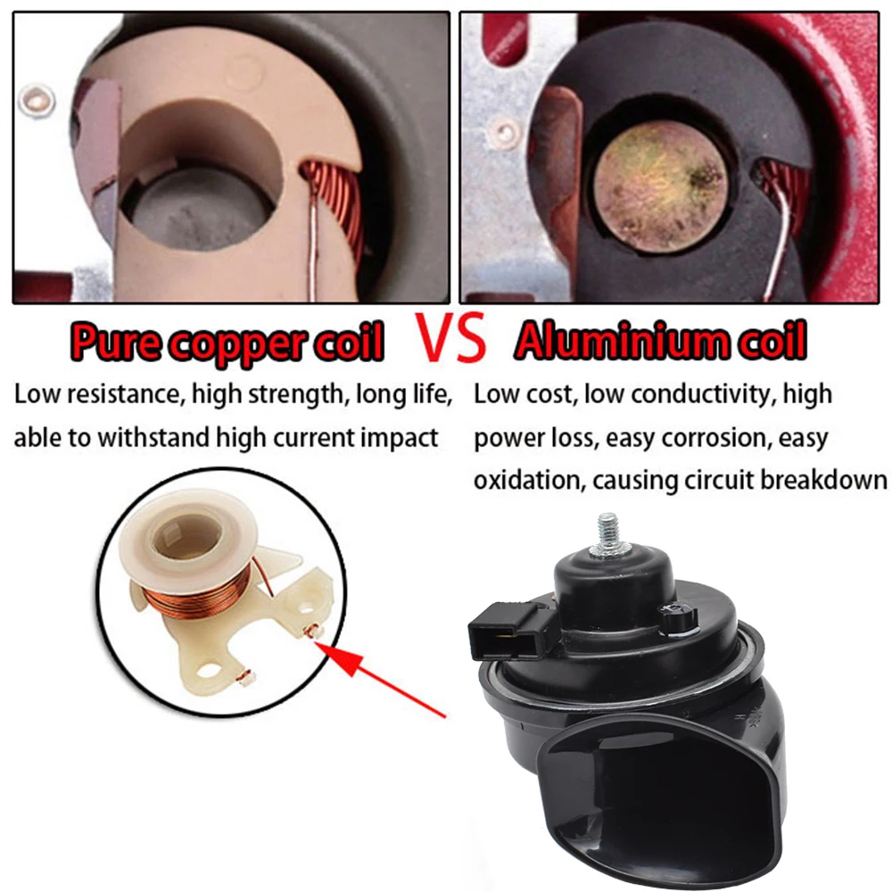 12V 110-125db Snail Horn For Toyota C-HR Camry Tacoma Highlander Land Cruiser Avensis Avalon Sequoia Yaris Avalon Corolla RAV4