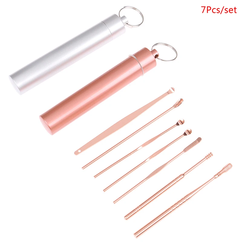 

5/7Pcs Ear Wax Removal Tool Stainless Steel Earpick Ear Cleaner Spoon Ear Care Cleaning Tool Ear Wax Removal Kit Ear Wax Remover