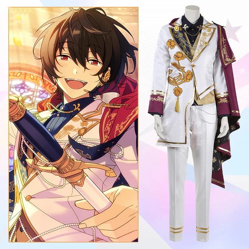 

Game Ensemble Stars Knights Little Romance Sakuma Ritsu Cosplay Costume Fancy Suit Halloween Carnival Uniforms Custom Made