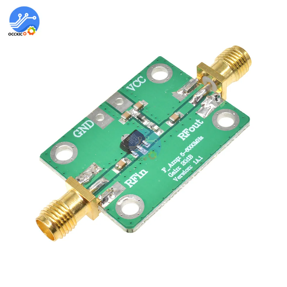 HMC580 Vpp=5V RF 1-1000MHz Low Noise Amplifier Broadband Module Receiver 20dB High Gain Wide Frequency Amplifier