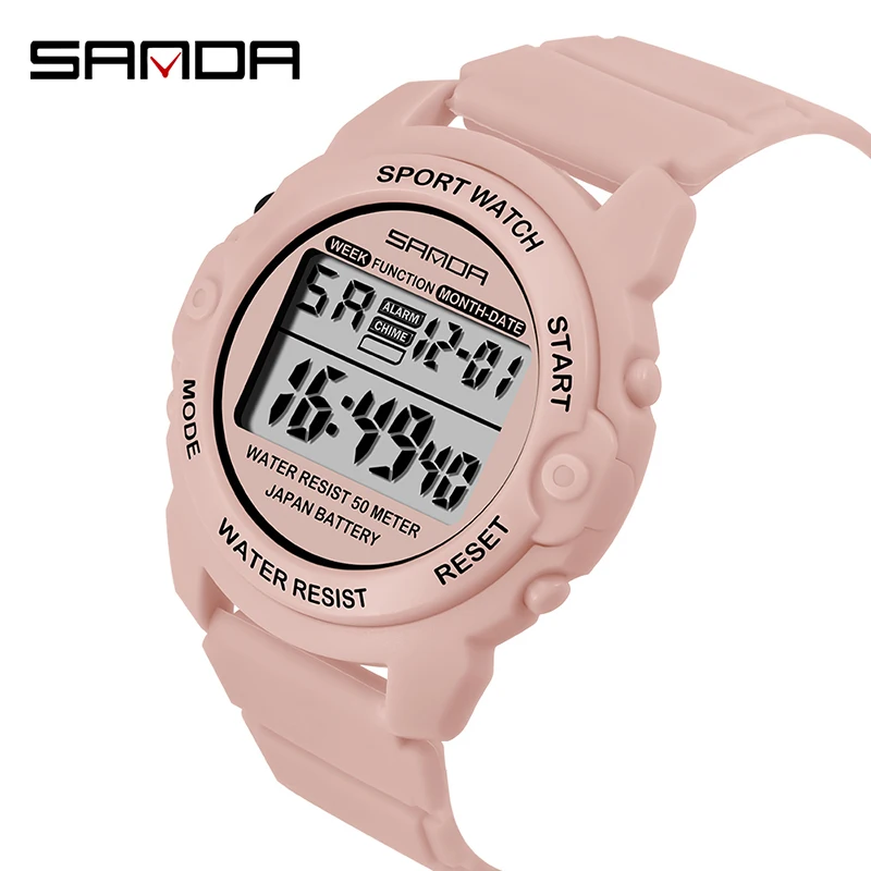 Fashion 2020 Sanda Top Brand Masculino Sports Watches Men Electronic Digital Display Retro Style Clock Relogio Male Reloj Hombre