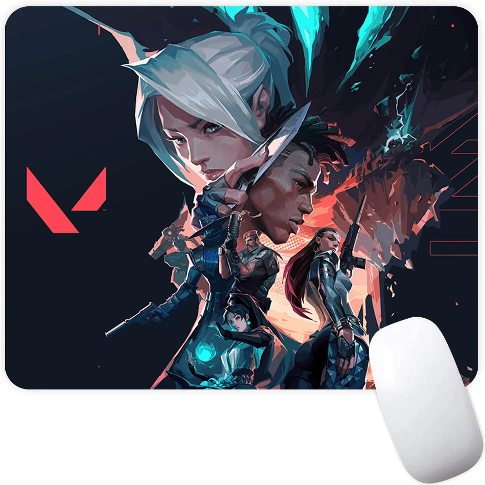 Valorant Small Gaming Mouse Pad Computer Office Mousepad PC Gamer Mouse Mat Laptop Mausepad Mouse Carpet Keyboard Mat Desk Pad