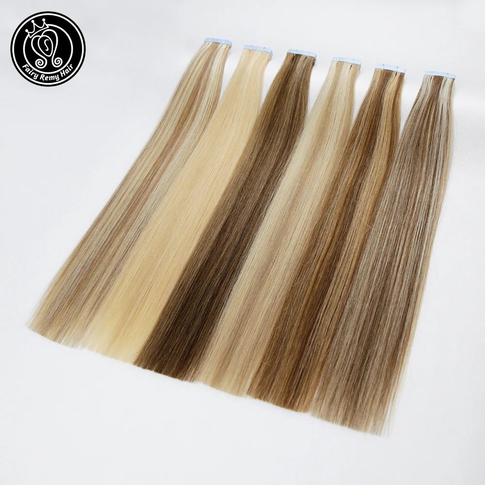 Tape In Remy Human Haar Adhesive Extensions 20-22 Inch Real Remy Tape Op Menselijk Haar Platina Blonde 2 g/stk 40G Fee Remy Haar