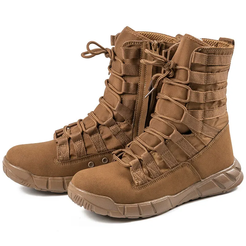 2024  New Men Supply New High-Top Green Desert Brown Light Boots