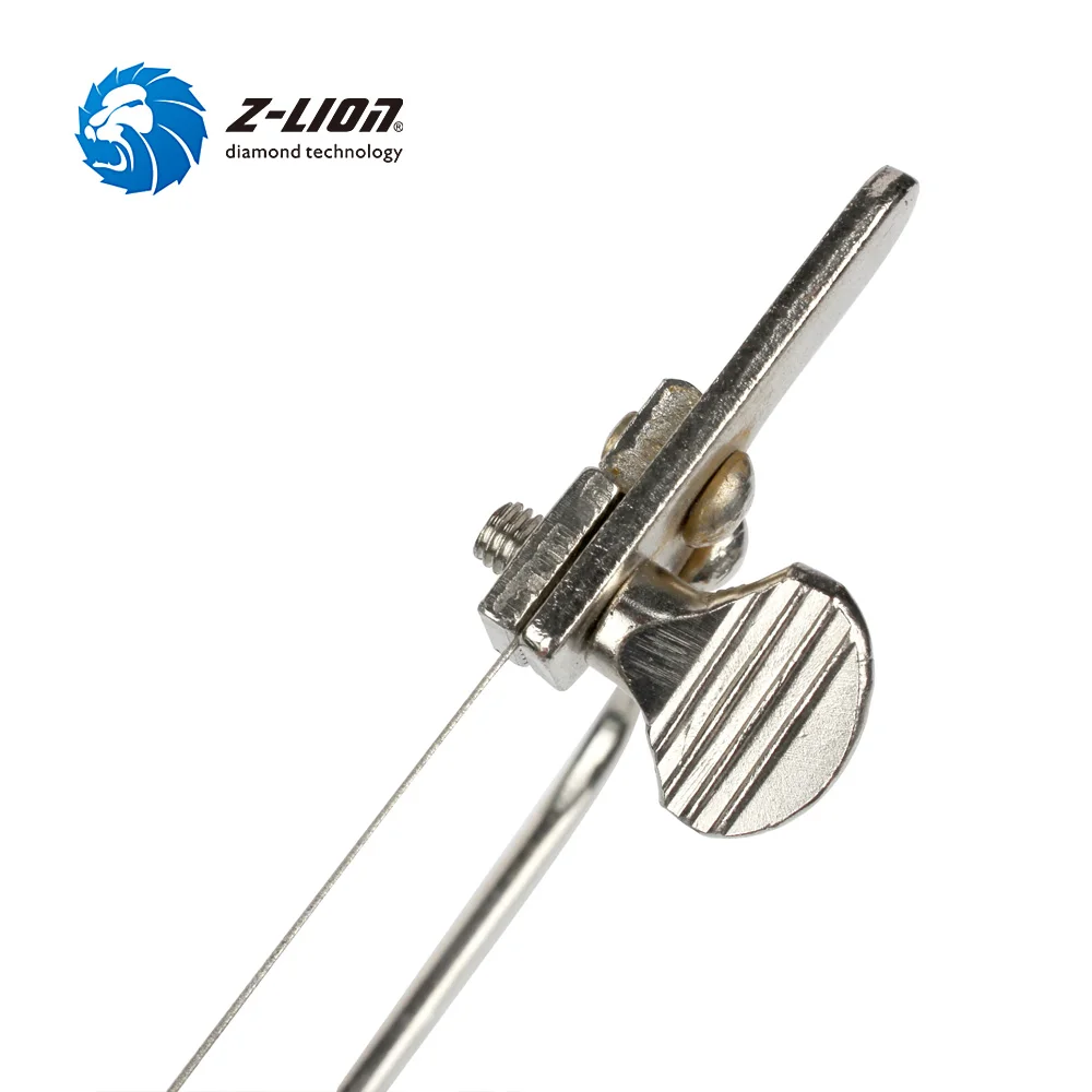 Z-LION 1PC Coping Saw Steel Frame With 2m Diamond Wire Saw Dry Wet Use For Wood Stone Jade Metal Cutting Multifunction Hand Tool