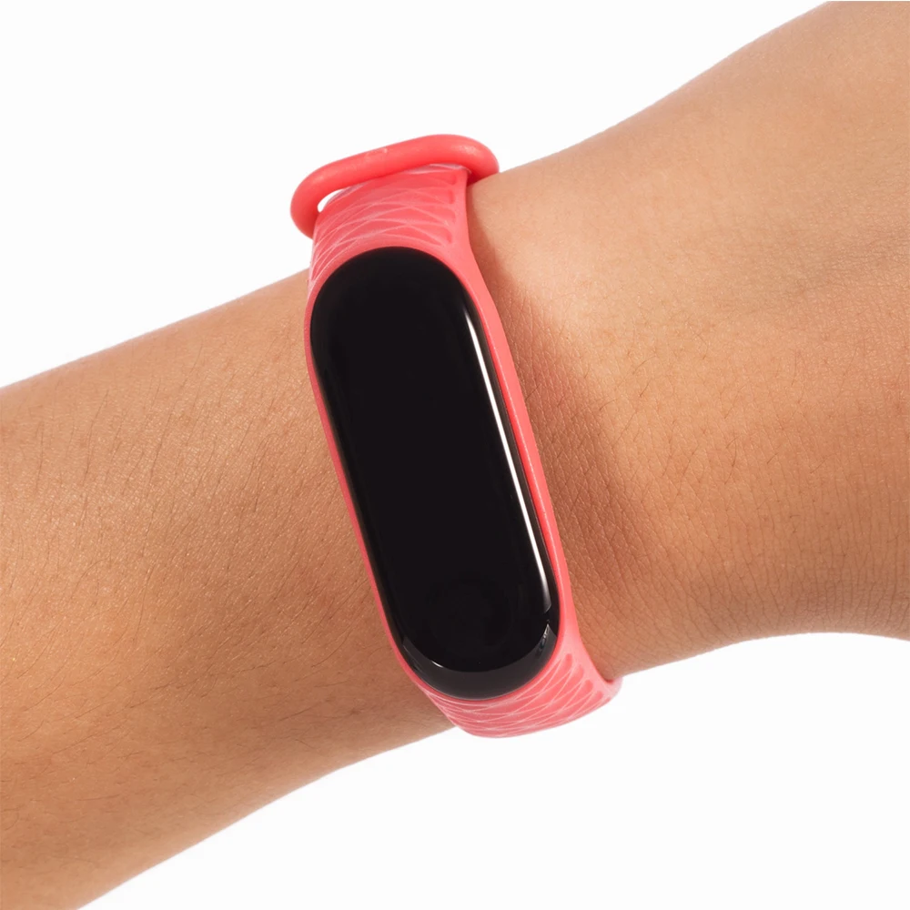 ل شاومي Mi الفرقة 3 4 حزام ساعة حزام الساعات سيليكون المعصم حزام ل Miband band3 band4 Smartwatch سوار