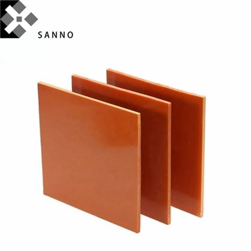 5pcs Electrical insulation board rubberwood anti-static bakelite plate orange red black ebonite sheet for engraving