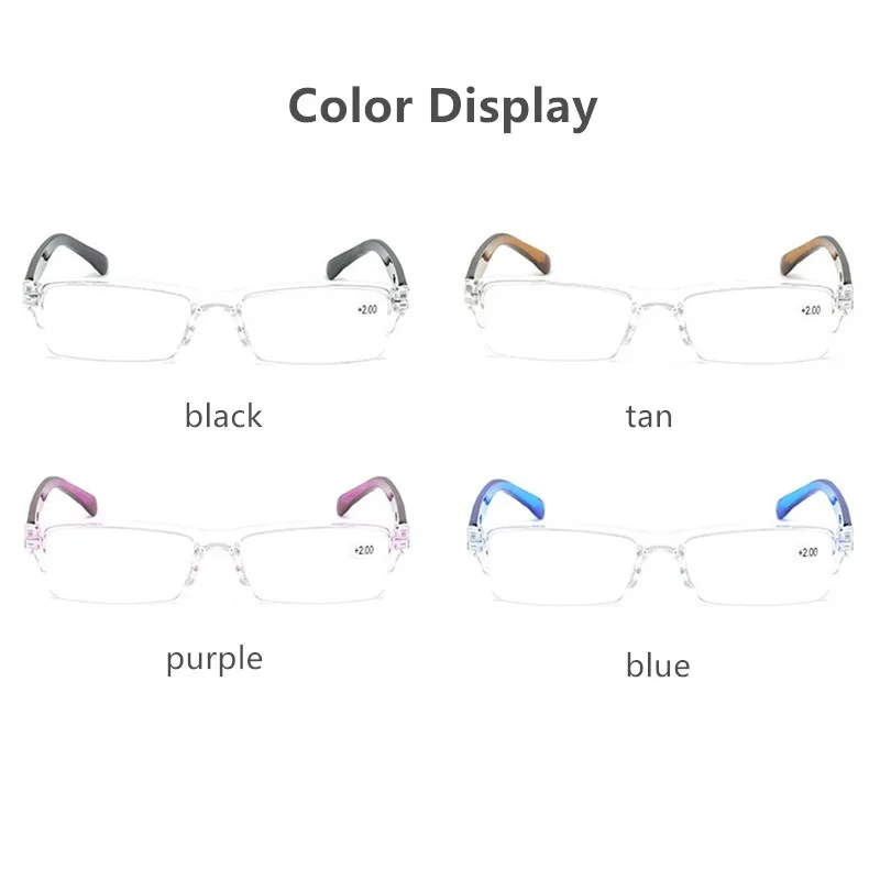 PANDER Ultralight Rimless Transparent Reading Glasses Fashion Retro Vintage Men Women Magnifying Presbyopic Glasses TR90 Gafas