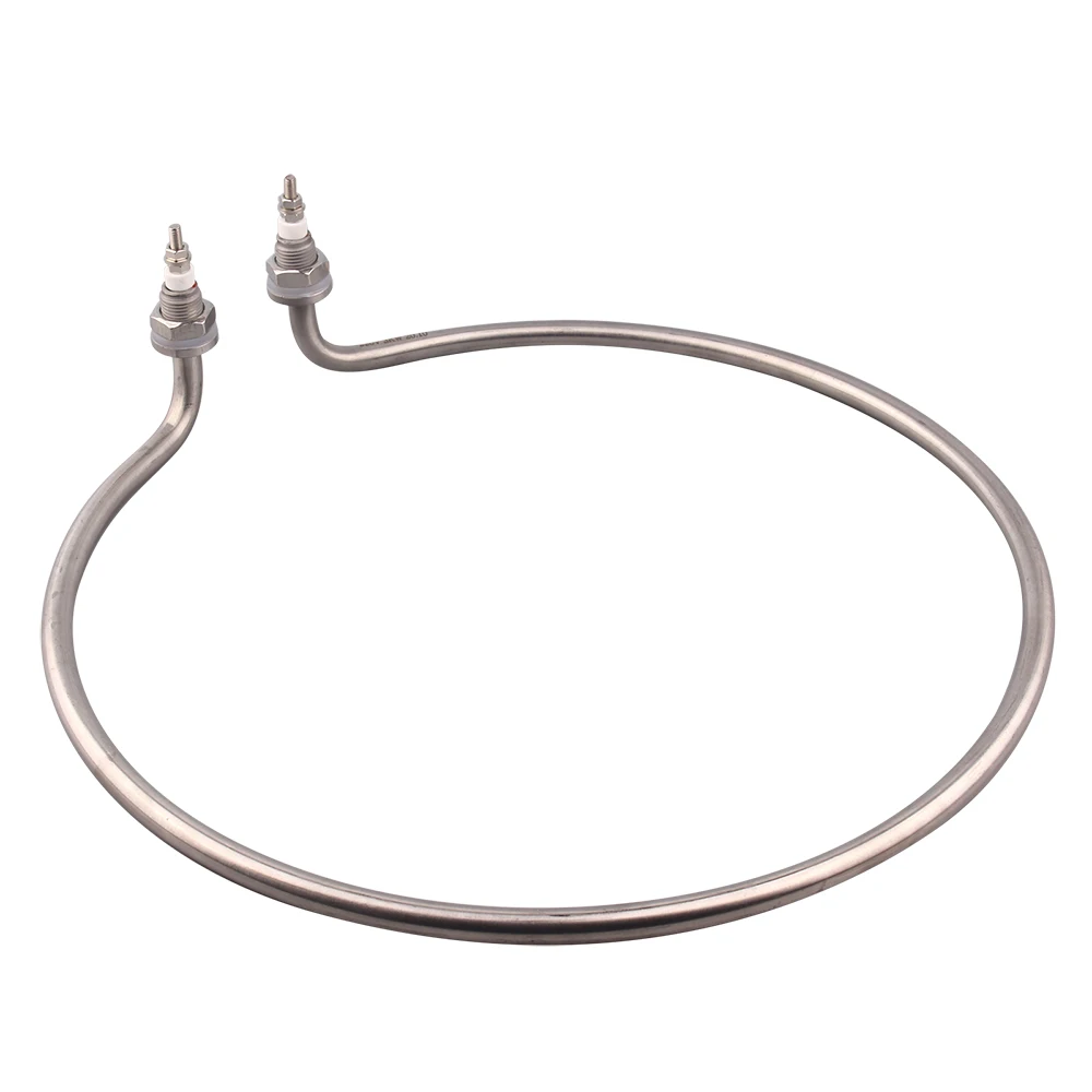 DERNORD 220V M16 Thread Circle Immersion Heater 3/4/5KW SUS304 Outer Diameter 370mm Round Water Heating Element