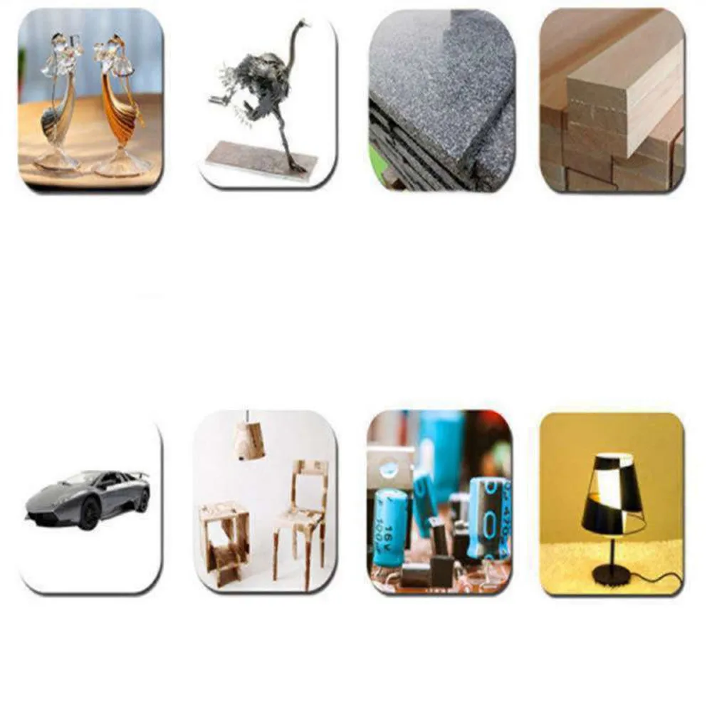 100 Stück 50 ml weiße Klebstoffe, 10:1 Acrylkleber, starker Kleber, 2-komponentiger Strukturkleber AB für nahtloses Verbinden von Holz, Stein, Metall – Detail 10