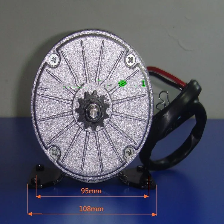 Permanent magnet DC high speed motor MY1016-350W scooter brush motor