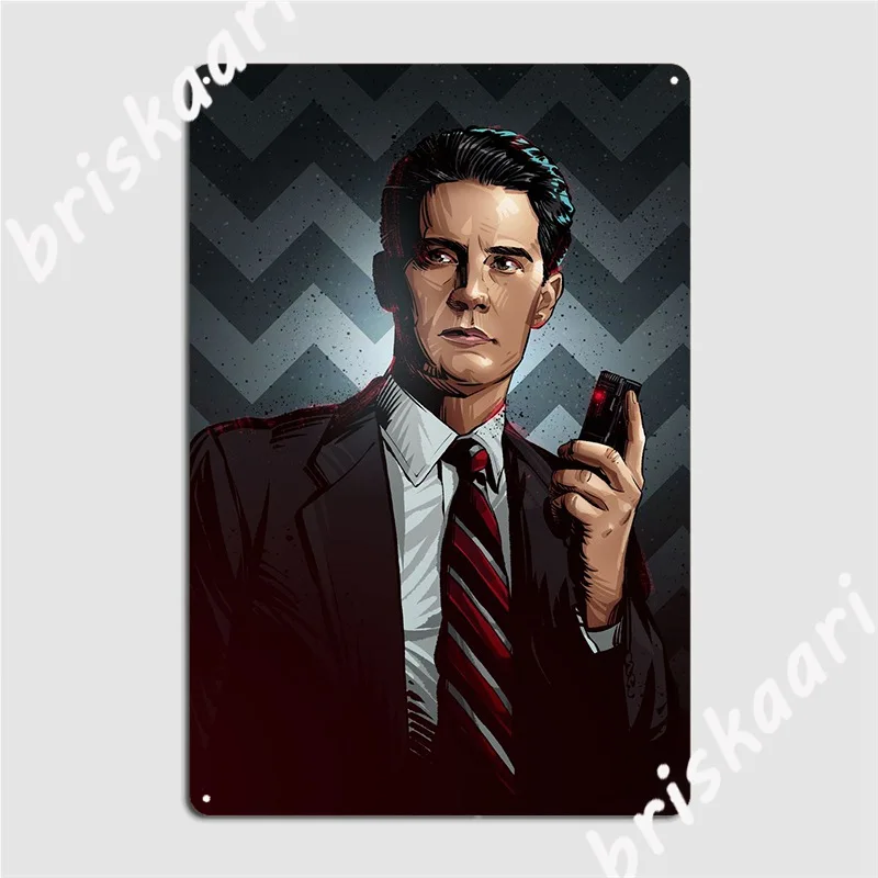 Twin Peaks Poster Metal Plaque Pub Garage Decoration Wall Mural Plaques Tin Sign Posters