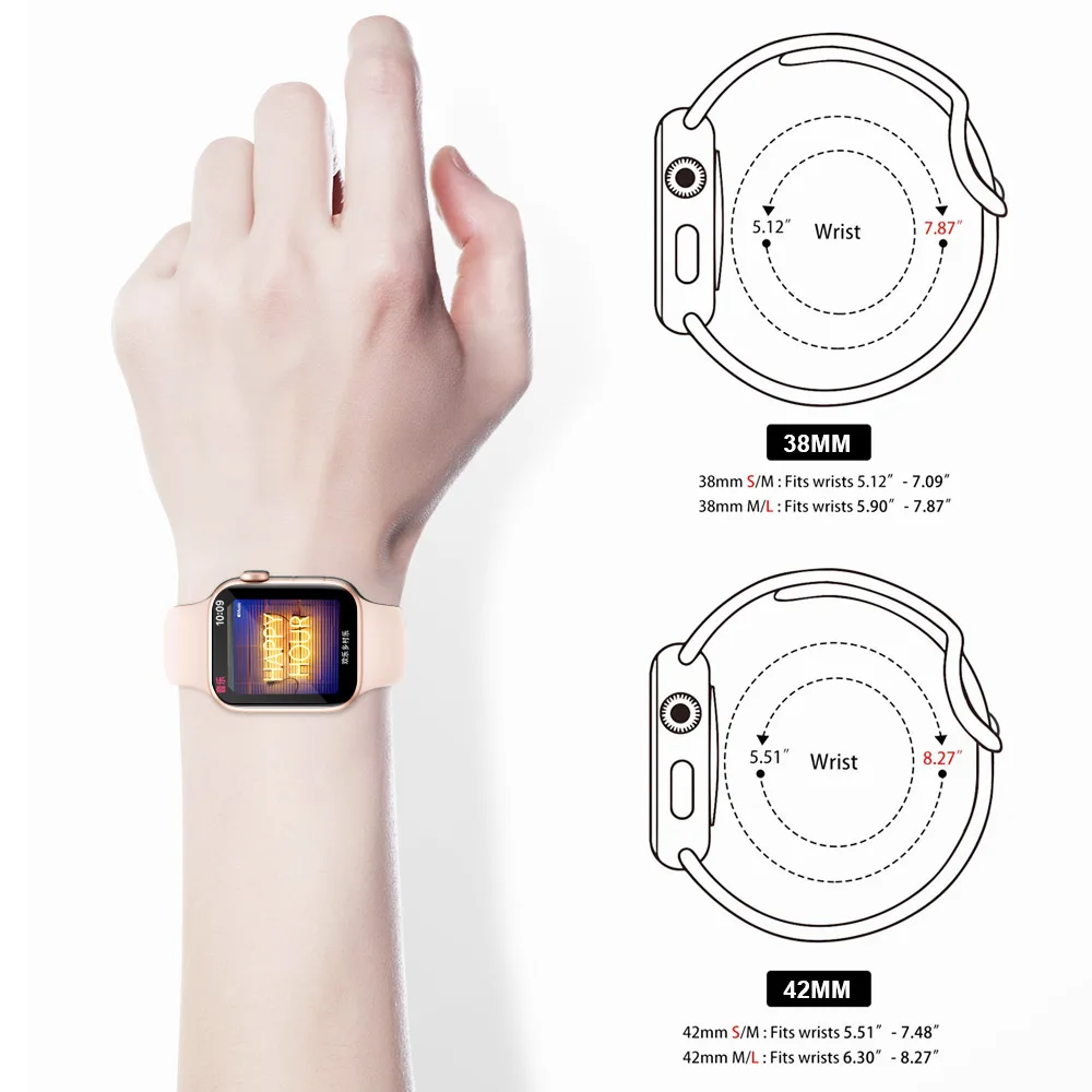 Apple watch용 스트랩 밴드 38mm 40mm 42mm 44mm, iwatch 팔찌 시리즈 6 5 4 3 2 1 벨트 액세서리