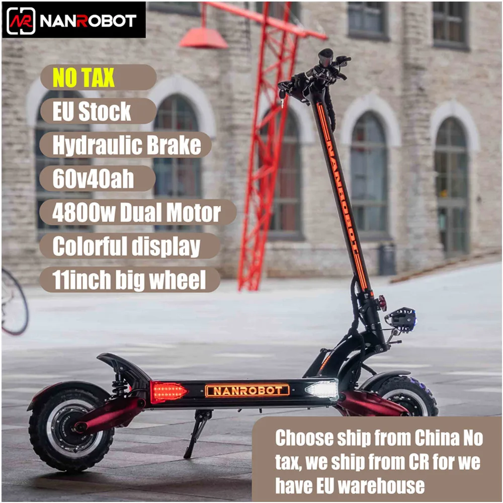 Off E Motor  Electric Road Dual Fast Scooter 60V NANROBOT