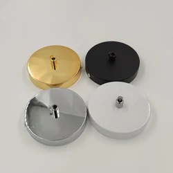 Piastra da soffitto Vintage Rotondo 10 centimetri Nero/Bianco/Argento Accessori di Illuminazione Per Lampada a Sospensione FAI DA TE + Filo di Blocco base della lampada