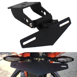 For DUKE 250 390 200 2013-2021 Duke125 2017 2018 2019 2020 Motorcycle Eliminator License Plate Holder Plate with LED Light