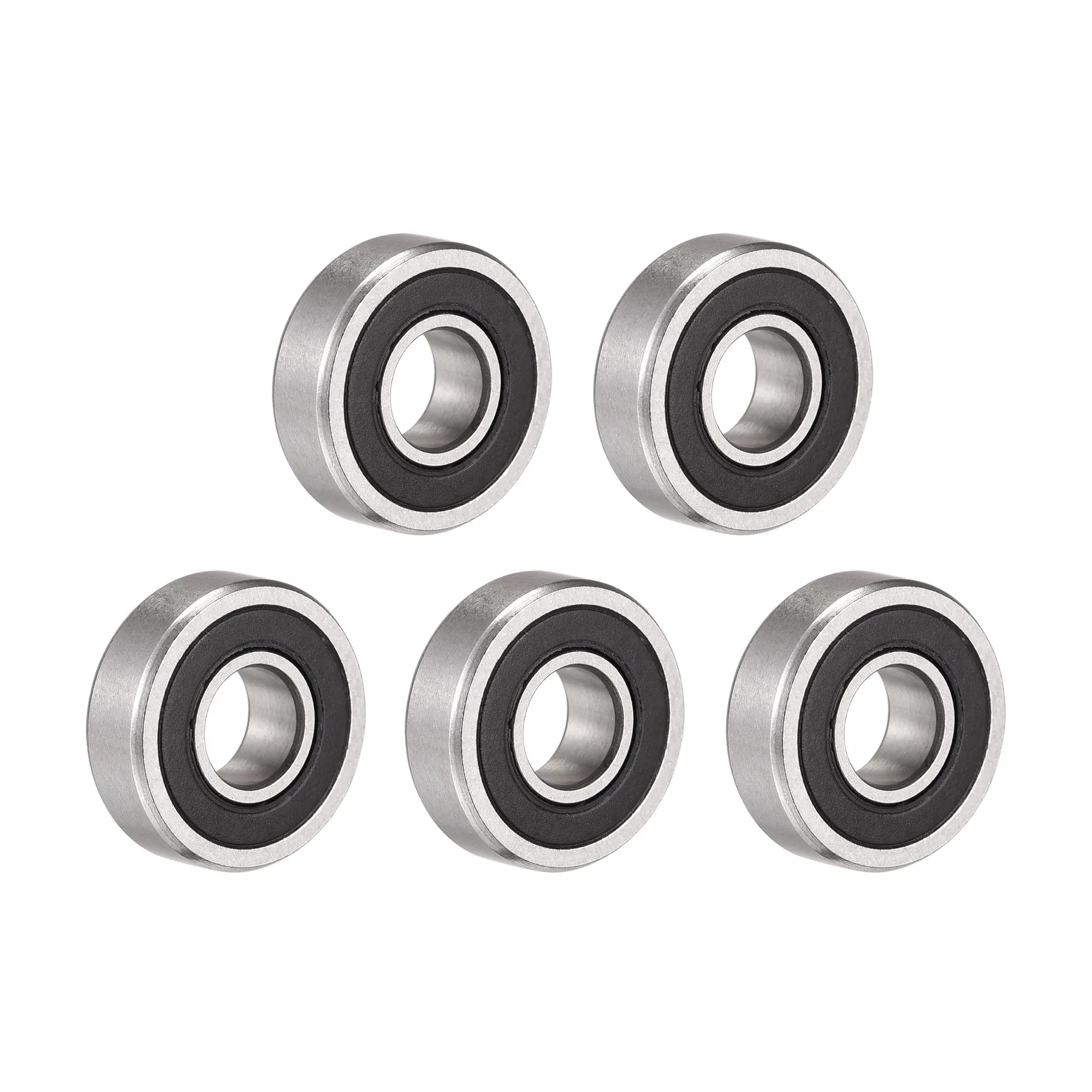 

Uxcell 5Pcs SR4-2RS Stainless Steel Ball Bearing 1/4"x5/8"x0.196" Double Sealed