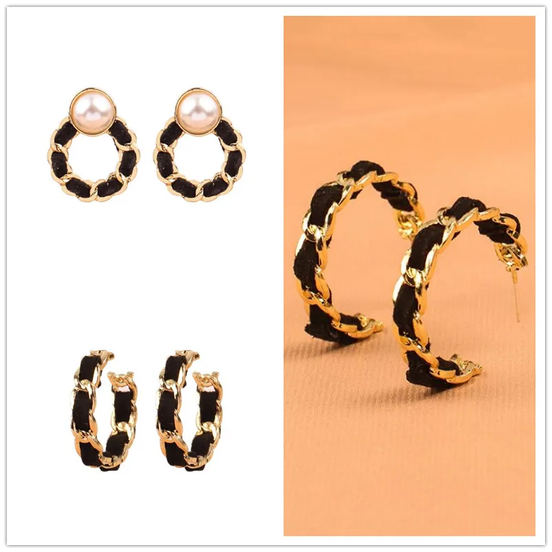 EM115 European And American Personality Geometry Imitation Pearl Earrings For Women Popular Accessories Wholesale