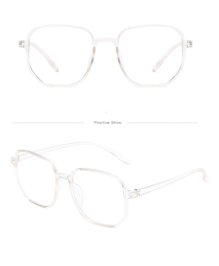 Großer Rahmen Anti-Blau-Licht kurzsichtige Brille Frauen blau grün Rahmen minus Linse Dioptrien Brille Männer 0 -0.5 -1.0 -1.5 bis -6.0 – Detail 9