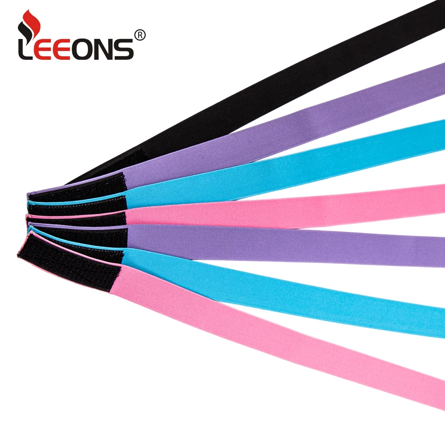 Leeons Hair Wrap Edges 1Pcs/3Pcs Lot High Elastic Bands For Hair Wig Accessories Adjustable Black Pink Blue Elastic Hair Band