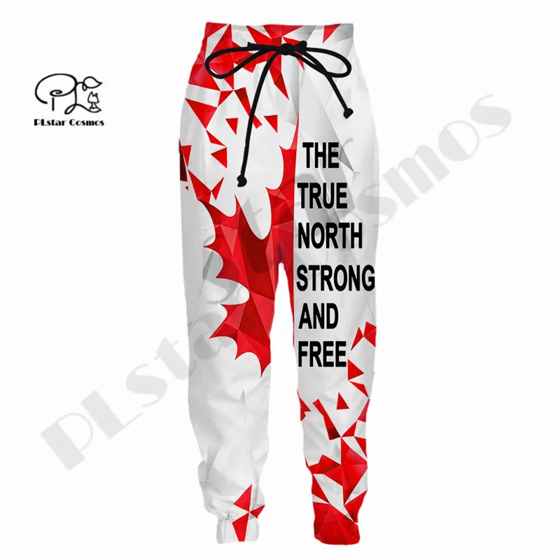 

PLstar Cosmos Canada Flag Unique Country Gift Clothing SweatPants Men/Women Joggers Pants 3Dprint Casual Hip Hop Trousers A-1