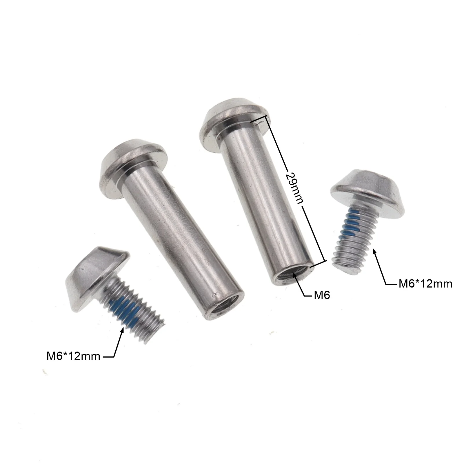 M8x28mm/29Mm M6x10mm/12Mm 304 Tuýp Lục Giác Khóa Vít Rrivet Cho Xe Điện Ngoài Đường xe Đạp Xe Máy Treo Phía Sau