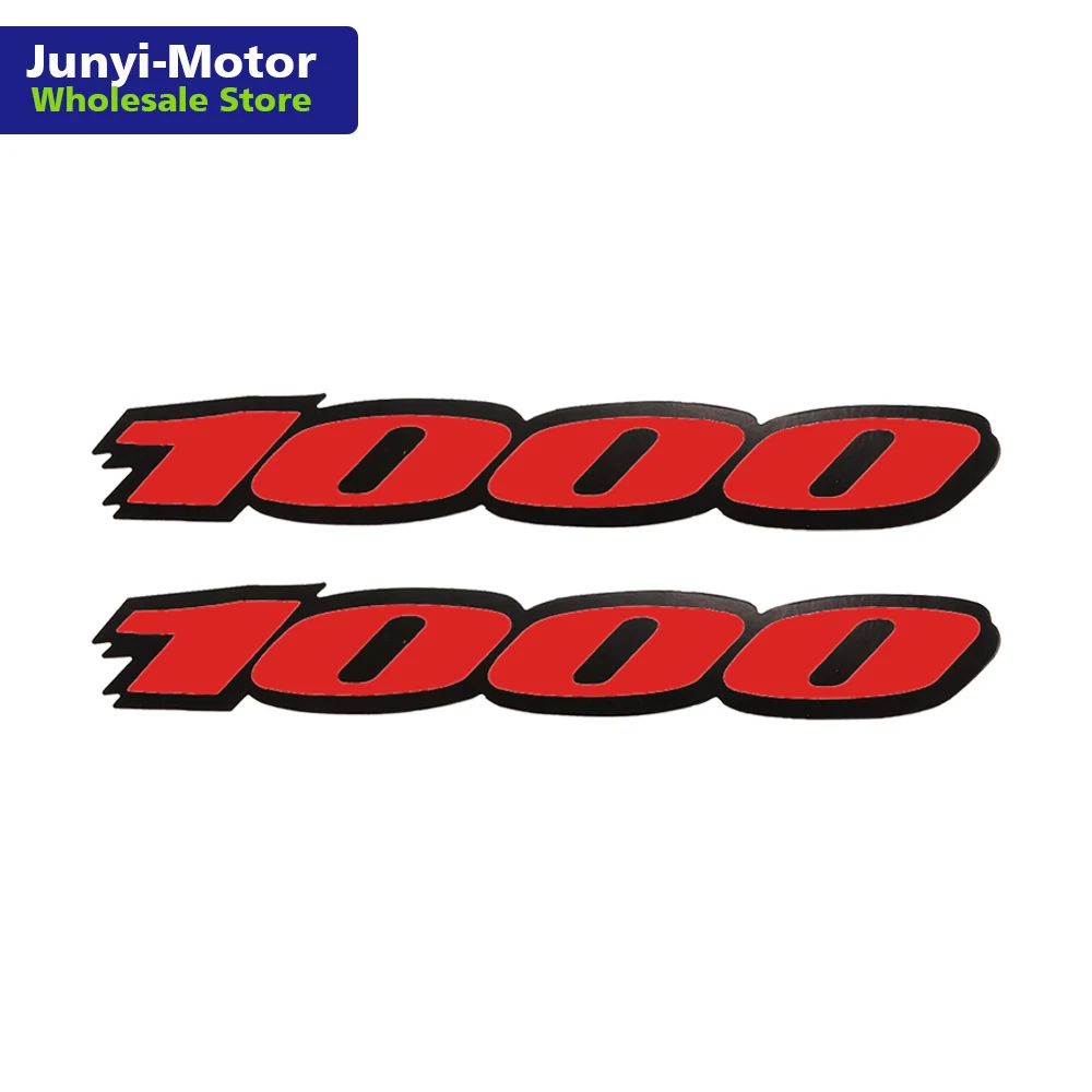 1 Pair Sticker For Suzuki GSXR 600 GSXR 750 GSXR 1000 Logo Red Badge Track Bike Motorcycle Fairing Tail Decal Badge For CBR 1000
