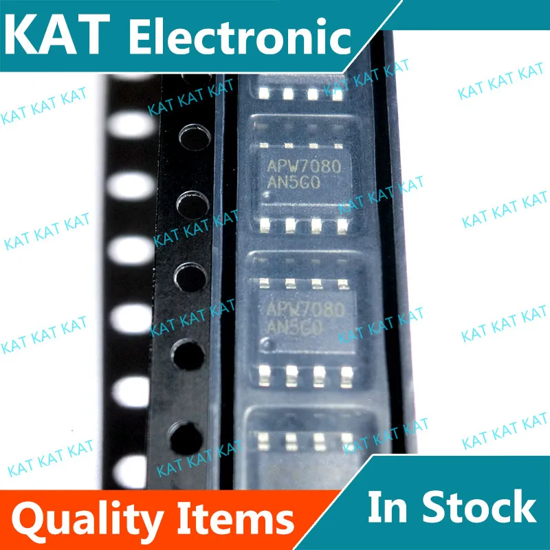 5 unids/lote APW7080 APW7080KAI-TRG APW7080KAI-TRL APW7080KAI SOP8 4A 26V 380kHz asíncrono paso convertidor