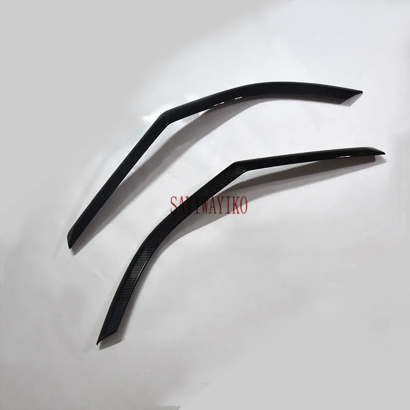 FIT For Hyundai Santa Fe 2019 2020 Chrome Rear Light Lamp Cover Sticker Decoration Trim Tail Light Eyebrow Strips Accessories