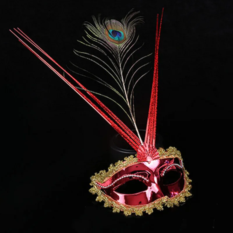 Lady Girl Peacock Feather Mask Queen Venetian Princess Masquerade Masks  Party  Decor    Birthday navidad Wedding Festival