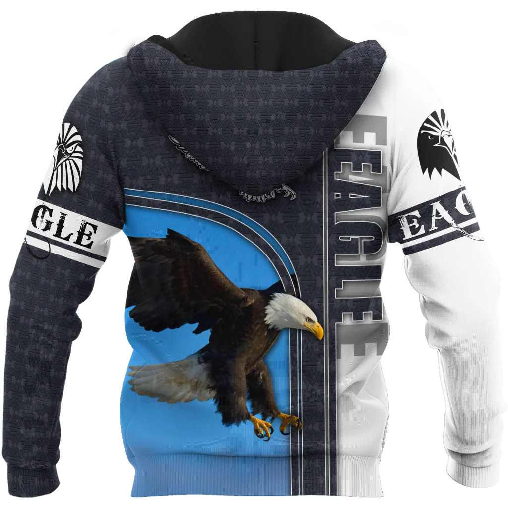 Animal Beautiful Eagle 3D Printed Fashion Mens Autumn Hoodie Sweatshirt Unisex Streetwear Casual Zip Jacket Pullover KJ522