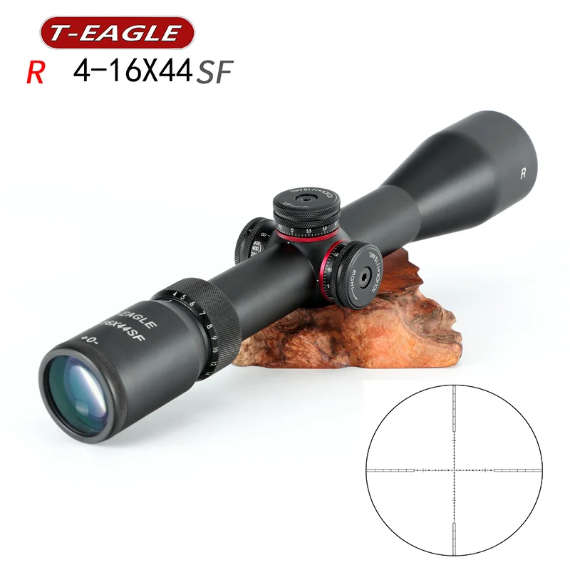 T-EAGLE R 4-16x44SF Optics Rifle Scope With Mounts Red Dot Rifle Scope For airsoft metal weapons Shotgun Hunting Shooting Sport