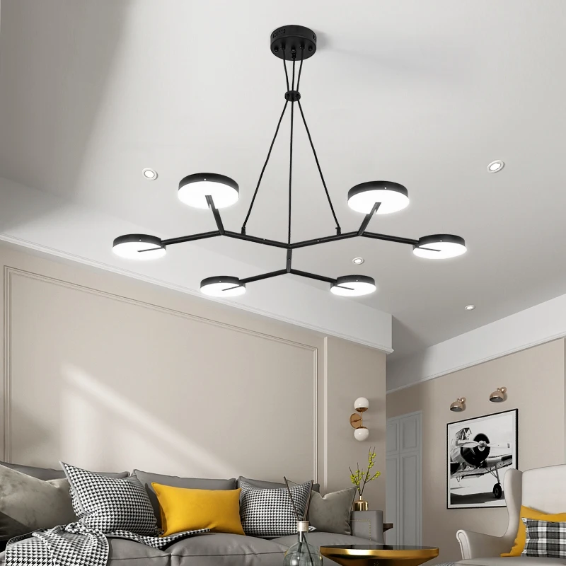 

Simple Modern Living room Chandeliers Nordic Minimalist Restaurant Lamp Creative Dining room Bar Chandelier