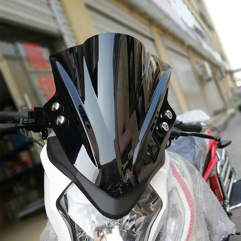 Parabrisas Universal para Keeway BMW Aprilia MV Agusta Moto Guzzi soporte de parabrisas de cristal manillar de 7/8 "o 1"