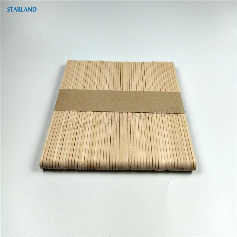 300 pezzi bastoncini per gelato legno di betulla ghiacciolo in legno fai da te artigianato bastone 50 pz/lotto 6 lotti lunghezza 11.4cm
