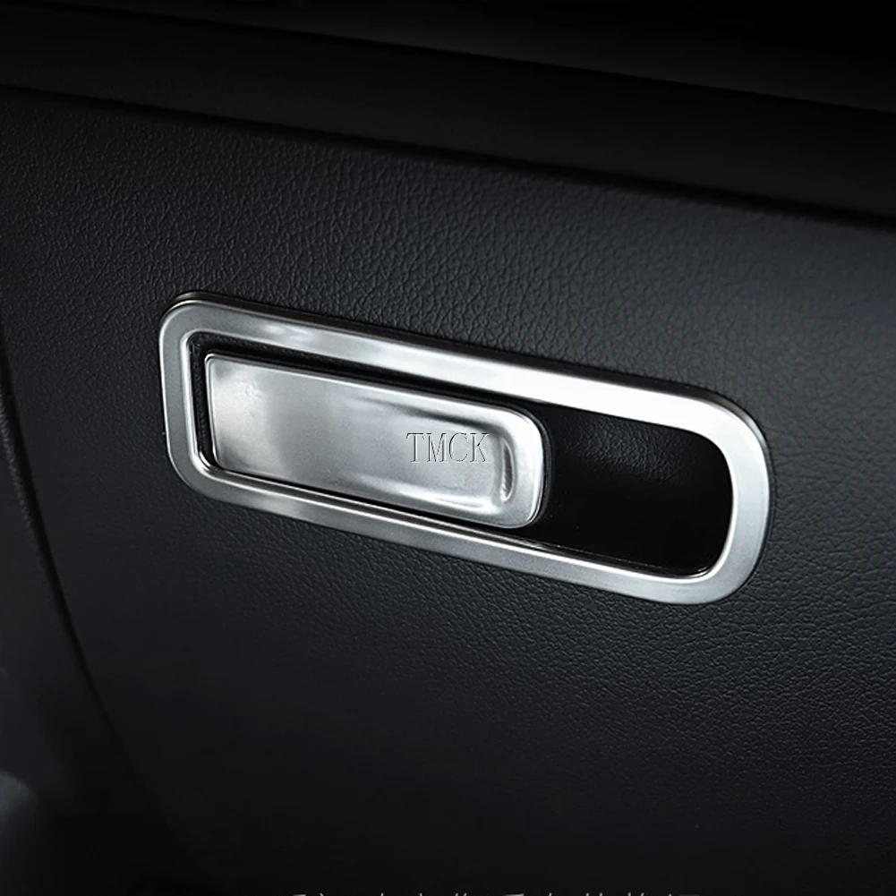 For Mercedes Benz A B CLA GLB GLA Class W177 W247 C118 W118 X247 H247 Car Accessories Copilot Glove Box Handle Switch Cover Trim