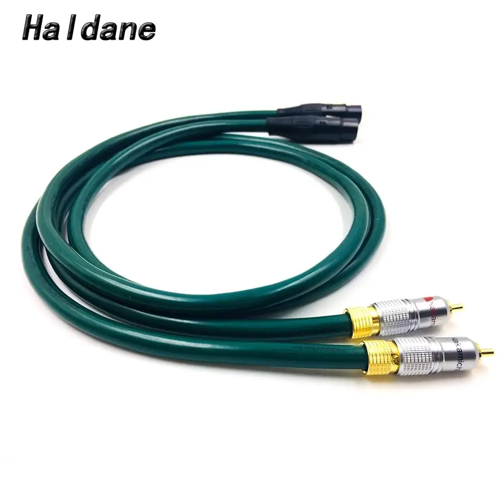 

Haldane Pair HIFI Na-chi RCA to XLR Female Balacned Interconnect Cable 3pin XLR to RCA Audio Cable with FURUTECH FA-220