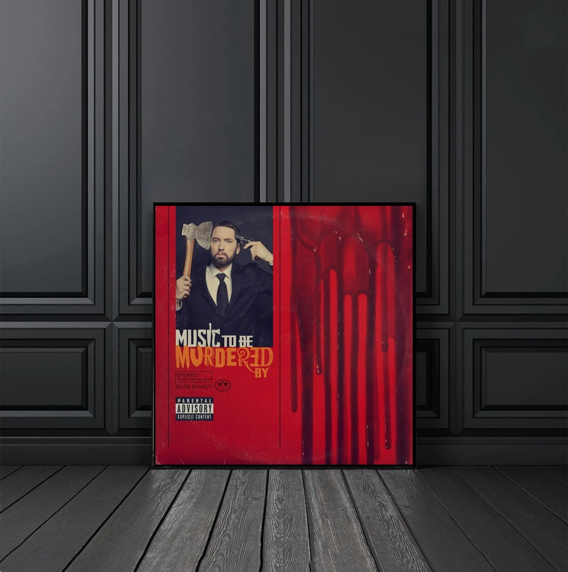 Eminem Music To Be Murdered By Music Album Poster Canvas Print Rap Hip Hop Music Star Singer Wall Painting Decoration