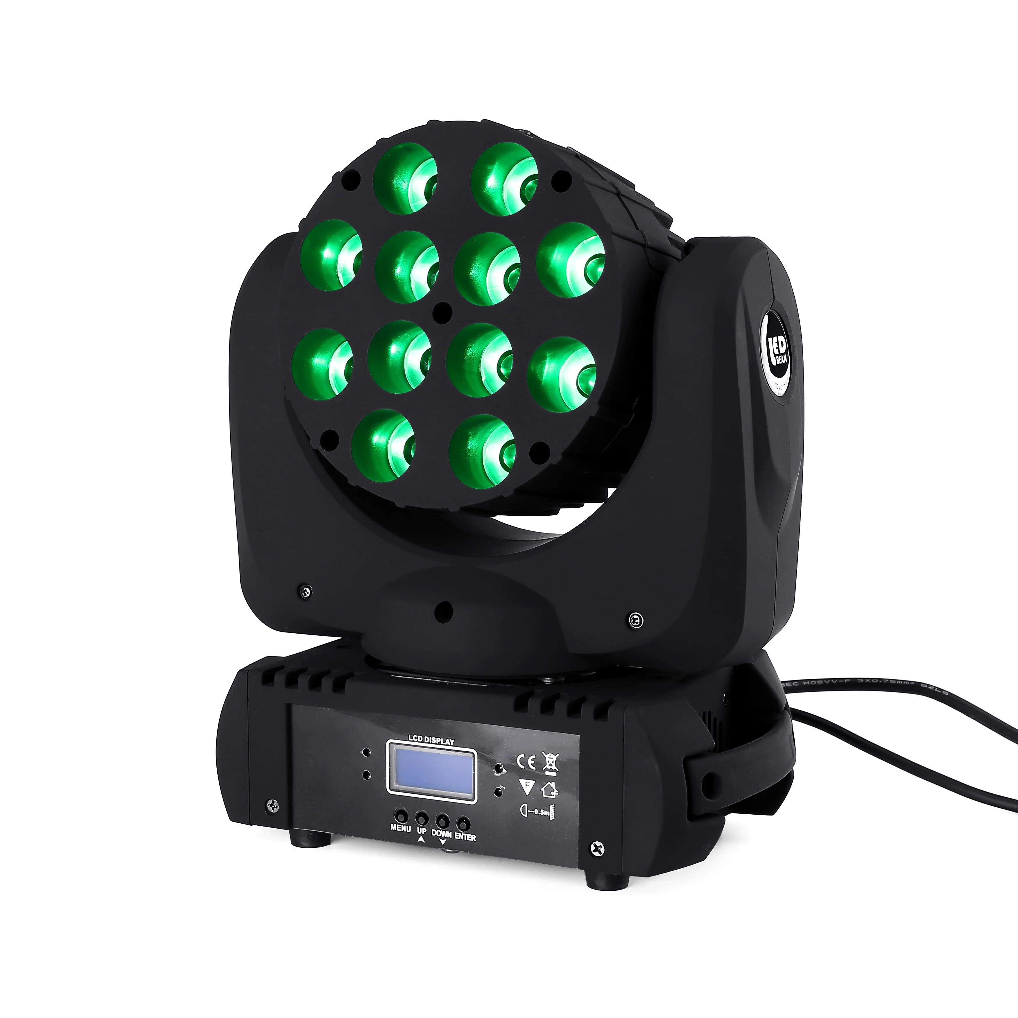 Lumière de boîte de nuit à tête mobile LED, RGBW, DMX, lumières de fête pour Chang Parites, DJ, effet de lumière de scène de mariage, professionnel, 12x12W