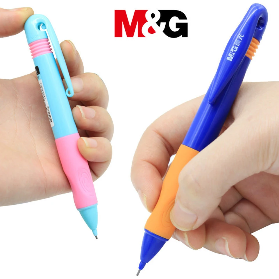 M&G 0.9MM Plastic Mechanical Pencil Easy Start Cute Automatic Pencil Correct Pencil Grasp For Kids Writing School Supplies