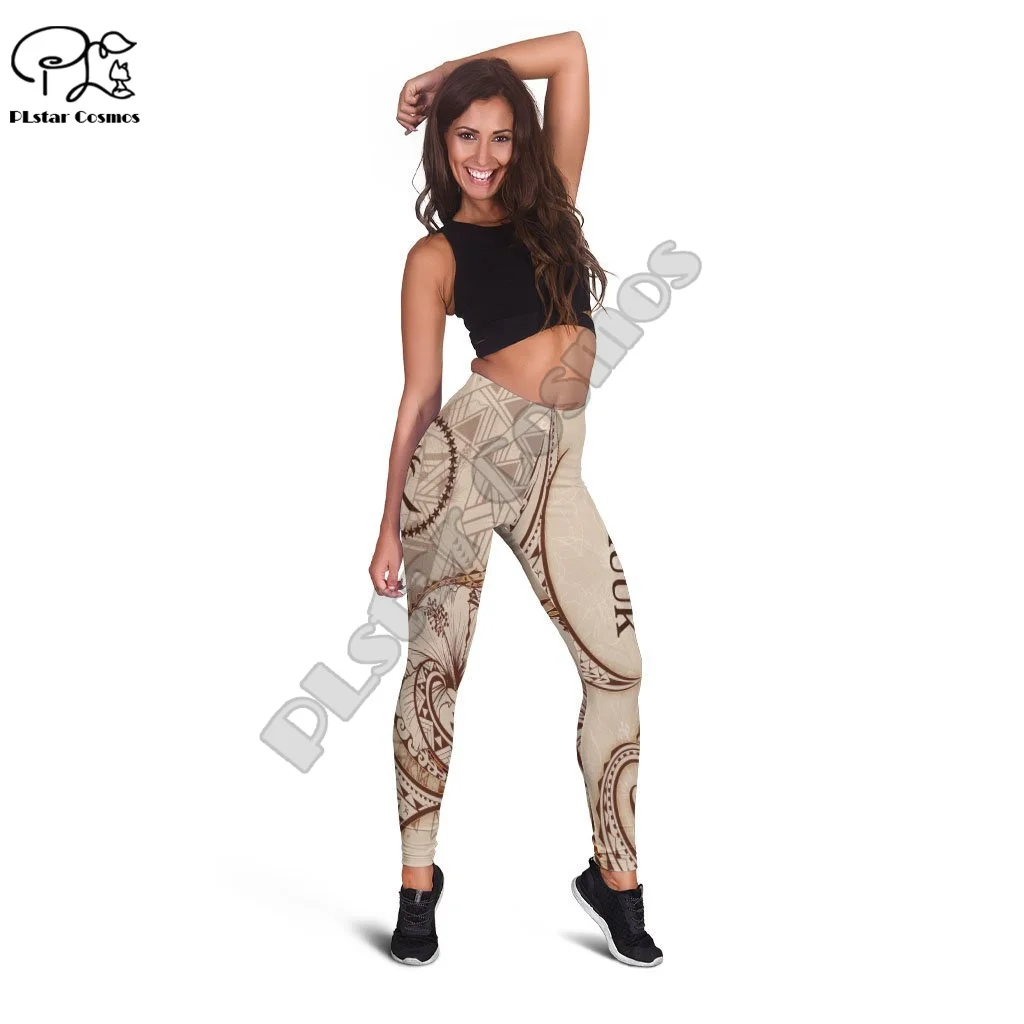 Ilha polinésia chuuk país cultura tribal retro harajuku 3dprint mulher sexy engraçado casual leggings yoga ternos de fitness a1