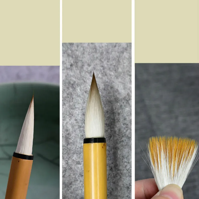 Calligraphy Brushes Chinese Wolf Woolen Hair Brush Pen Regular Script Calligraphy Painting Brush Pen Caligrafia Tinta China