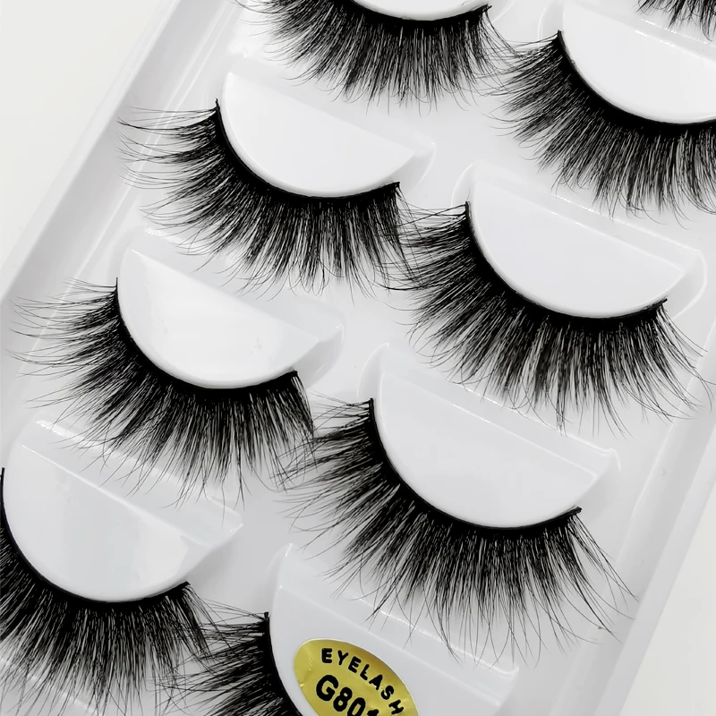 3/5 Pairs 3D Mink False Eyelashes, Natural Look