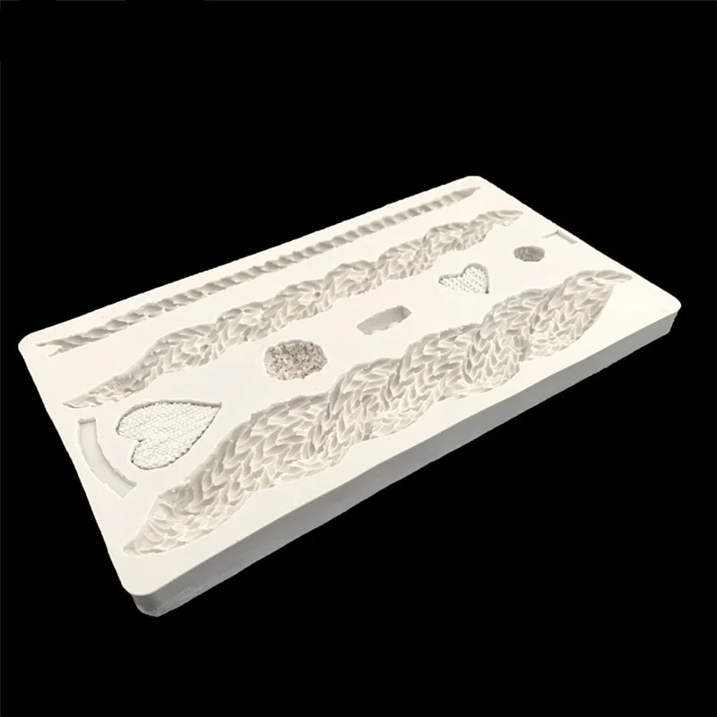 Cake Lace Silicone Mold DIY Cake Lace Decoration Kitchen Baking Tools Pudding Dessert Chocolate Mold Lace Braided Silicone Mold